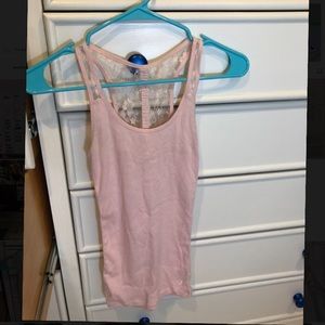 Lace detailed muscle tank